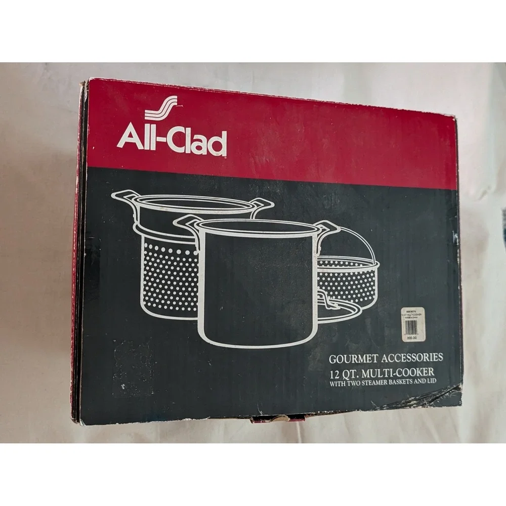 All-Clad Gourmet Accessories 12 Qt Multi-Cooker Stainless Steel 59912 New
